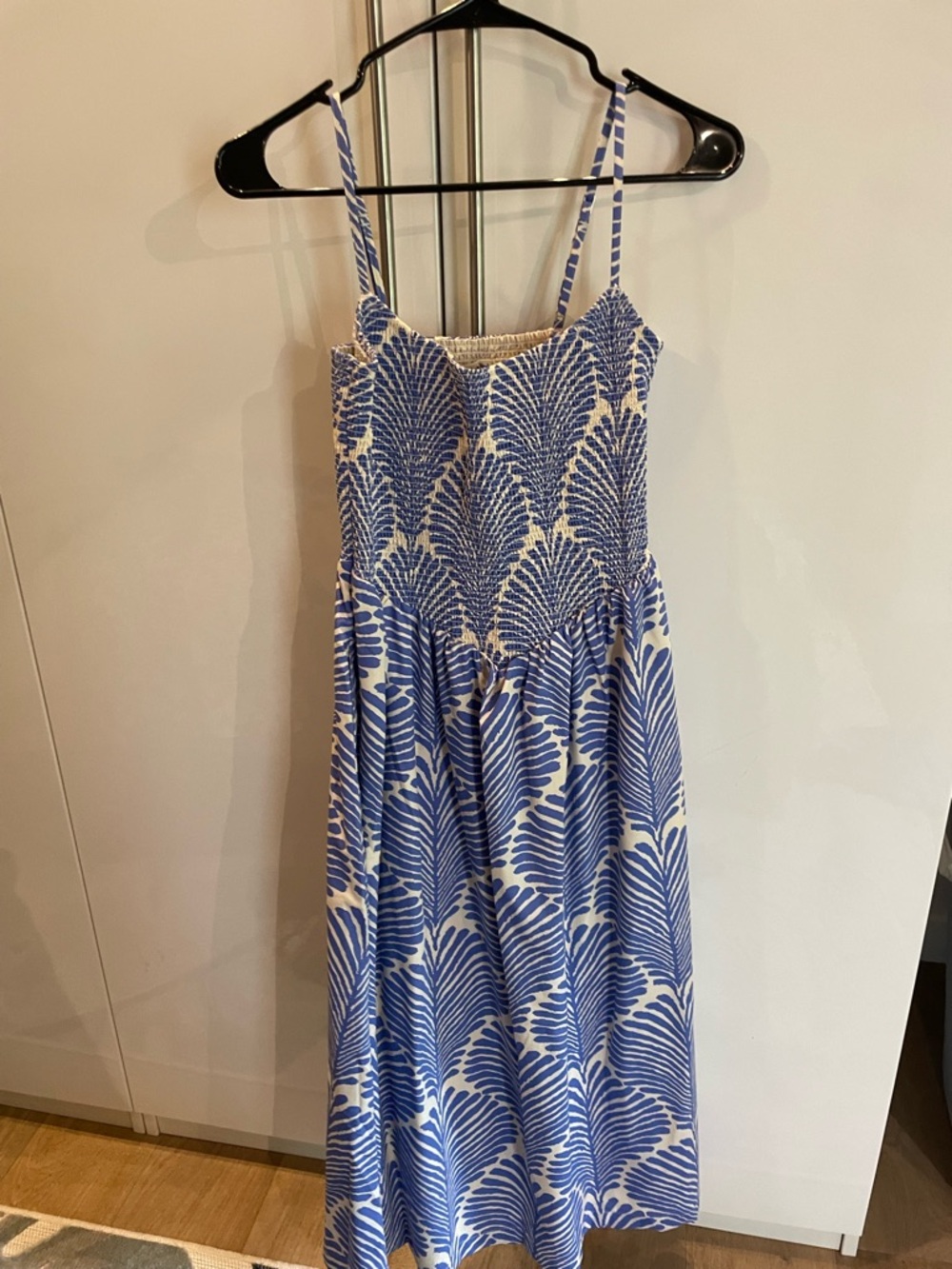 Abercrombie & Fitch Blue and White Smocked Sundress